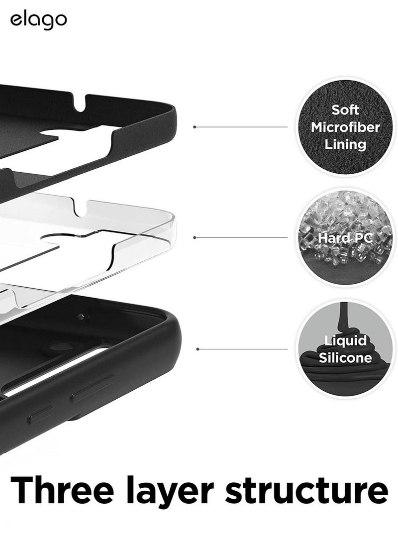 Elago Silicone for Samsung Galaxy S22 Plus Case Cover - Black - Image 5