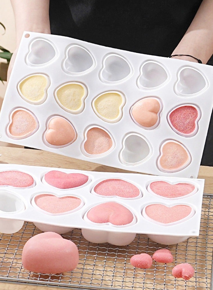 قوالب سيليكون لصنع الكعك على شكل قلب، قوالب شوكولاتة، أدوات زينة الكعك، عيد الحب، قوالب البسترة السيليكونية - Image 5