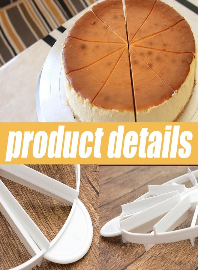 Quweiz Round Cake Portion Marker, Cake Cutter Slicer, Cheesecake Cutter, 14 or 16 Piece Cake Slice Marker, Cake Divider Baking Tool - Image 4