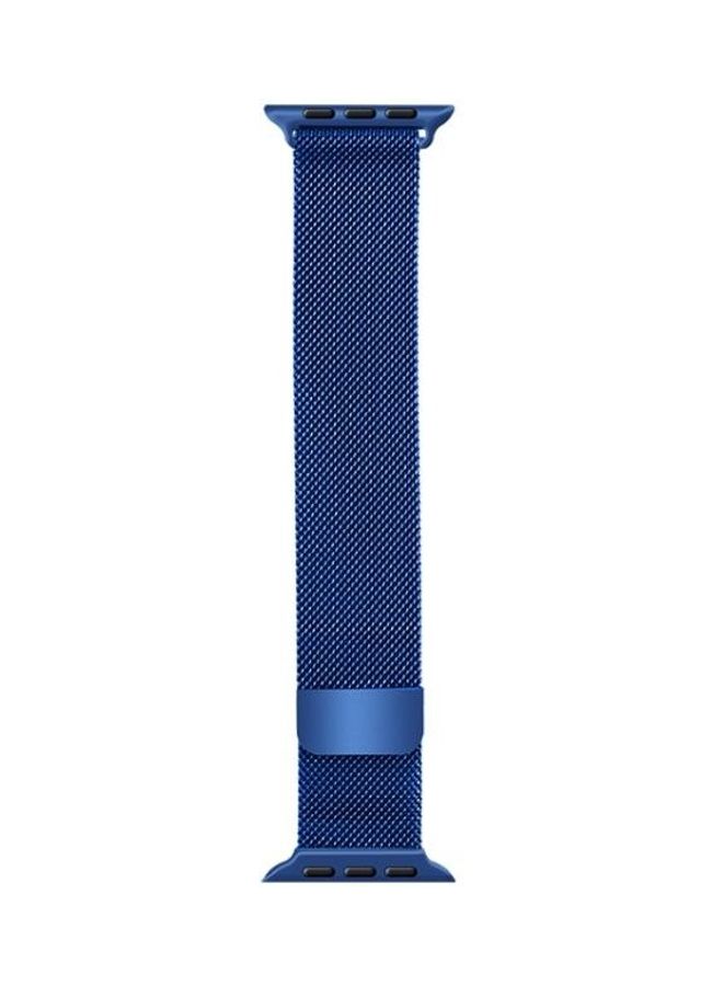 NIBEMINENT Replacement Watchband for Apple Watch Series 7/6/5/4/3/2/1/SE 38/40/41mm Blue - Image 2