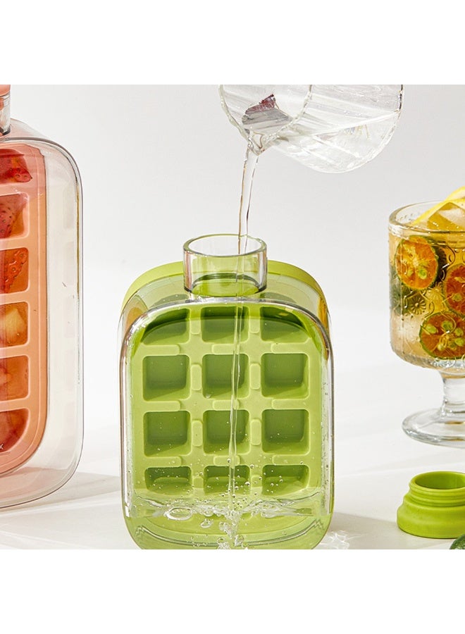2in1 Multifunction Ice Cube Mould Water Bottle Summer Cool Outoor Camping Sport Press Style Gym Water Cup Ice Cube Mold Cold Drink Maker - Image 4