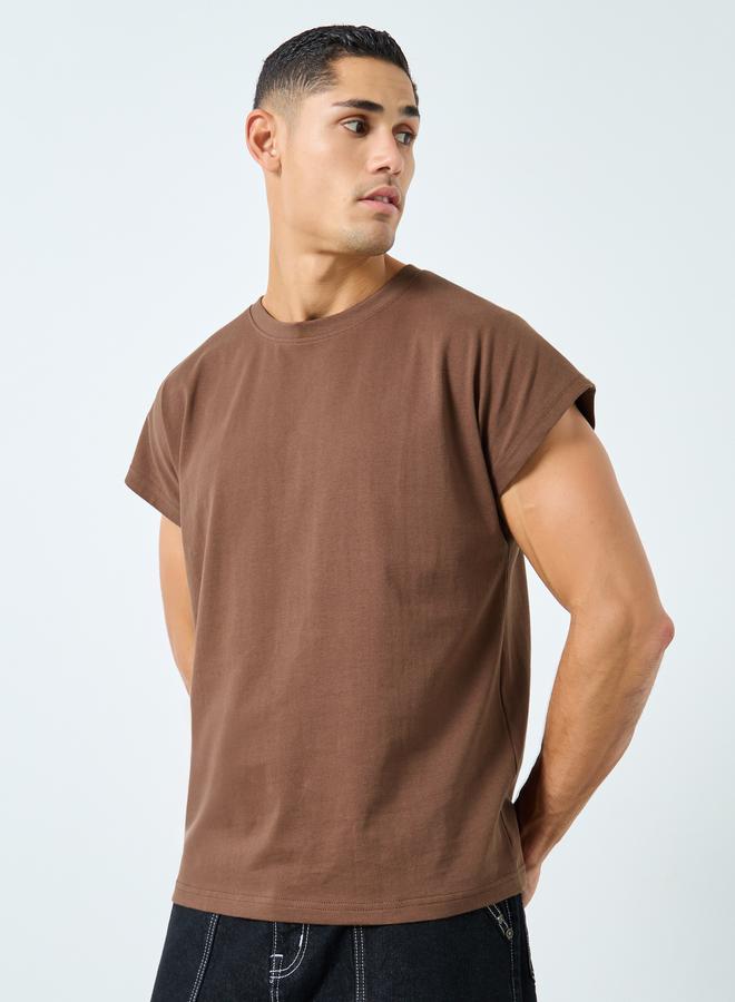 ستايلي اكتيف تيشيرت كت فضفاض بطبعة جرافيك - Image 3