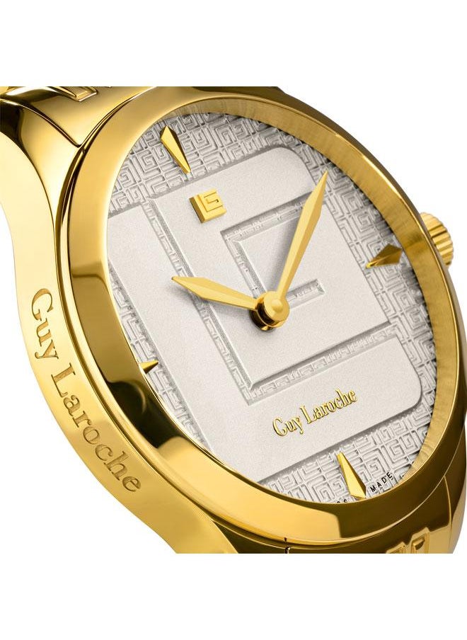 Guy Laroche Maxime 29mm Women's Analog Swiss Watch with Yellow Gold Stainless Steel Bracelet  - Image 4