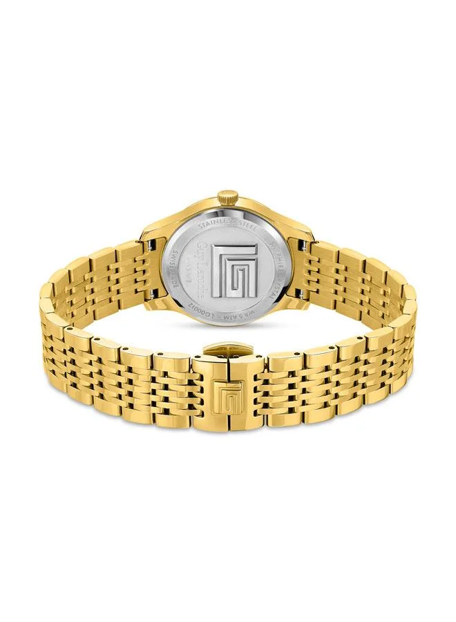 Guy Laroche Maxime 29mm Women's Analog Swiss Watch with Yellow Gold Stainless Steel Bracelet