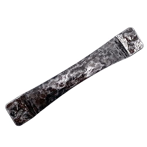 Jetland Arched Hammered Cabinet Pulls - 6-Pack, Aged Silver, 3" Hole Centers, Rustic Solid Cast Handle Pulls for Dresser Nightstand Furniture, HT0611OS76 - Image 4