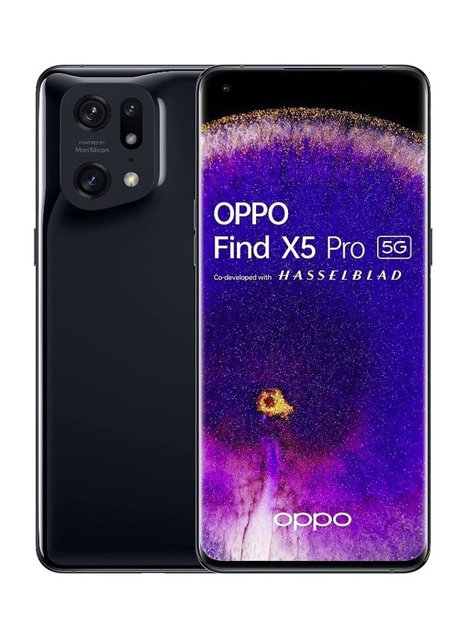 أوبو Find X5 Pro 12GB RAM 256GB Glazed Black 5G - الإصدار العالمي - Image 1