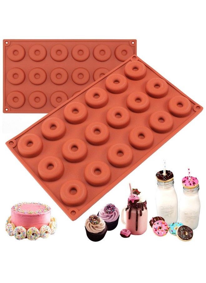 FUNSHOWCASE - Mini Donut Silicone Mold 18 Cavity 30X17X1Cm - Image 1