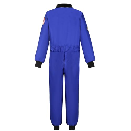 Dormstop Astronaut Costume for Kid Boy NASA Space Jumpsuit Space Outfit Pretend Dress up 3-12Years - Image 5