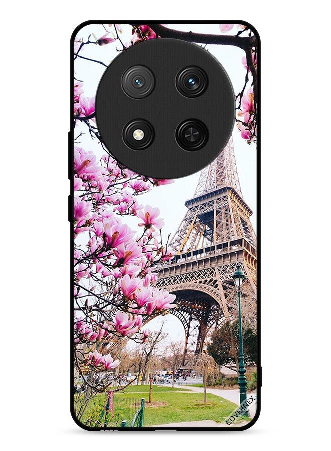 Covernex Honor X9c 5G Protective Case Cover Flowers & Eiffel Tower - Image 1