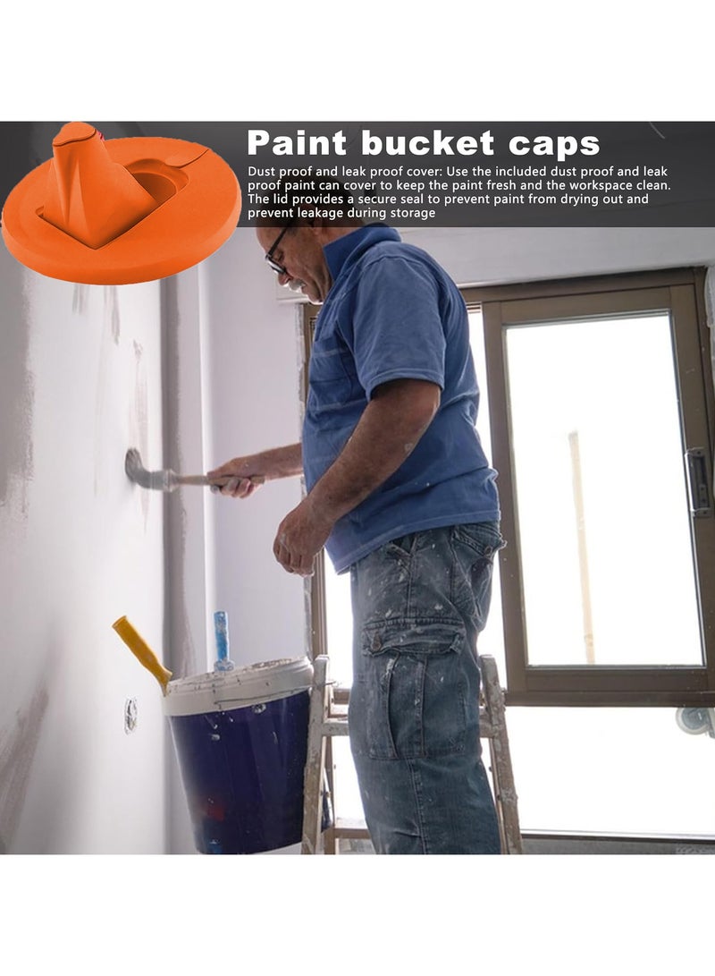 CMGTYYD Paint Pouring Spout - 2 Pack Paint Container Lid Cover Leakproof Storage Accessories, Secure Seal With Built-In Nozzle,Multi-Purpose Paint Pouring Spout for, Furniture Repair, Wall Decoration, Painting, Car Maintenance - Image 4