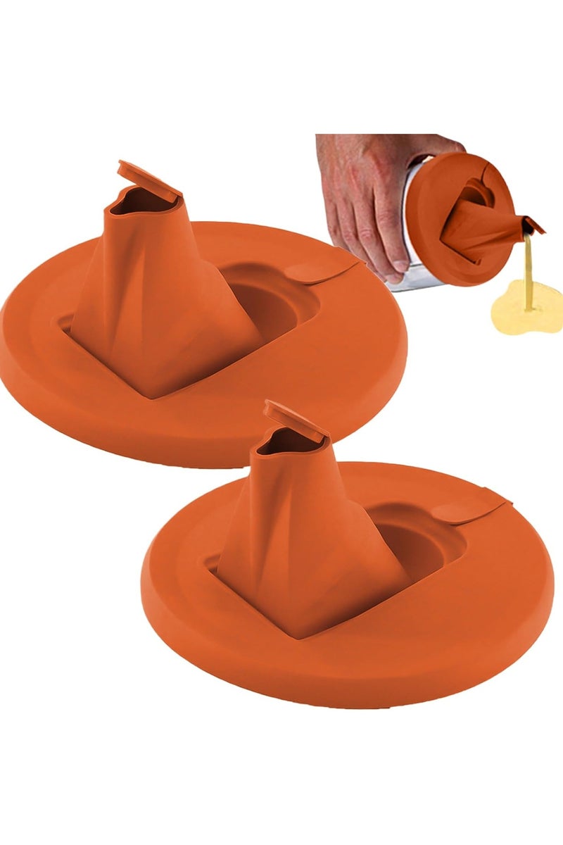 CMGTYYD Paint Pouring Spout - 2 Pack Paint Container Lid Cover Leakproof Storage Accessories, Secure Seal With Built-In Nozzle,Multi-Purpose Paint Pouring Spout for, Furniture Repair, Wall Decoration, Painting, Car Maintenance - Image 1