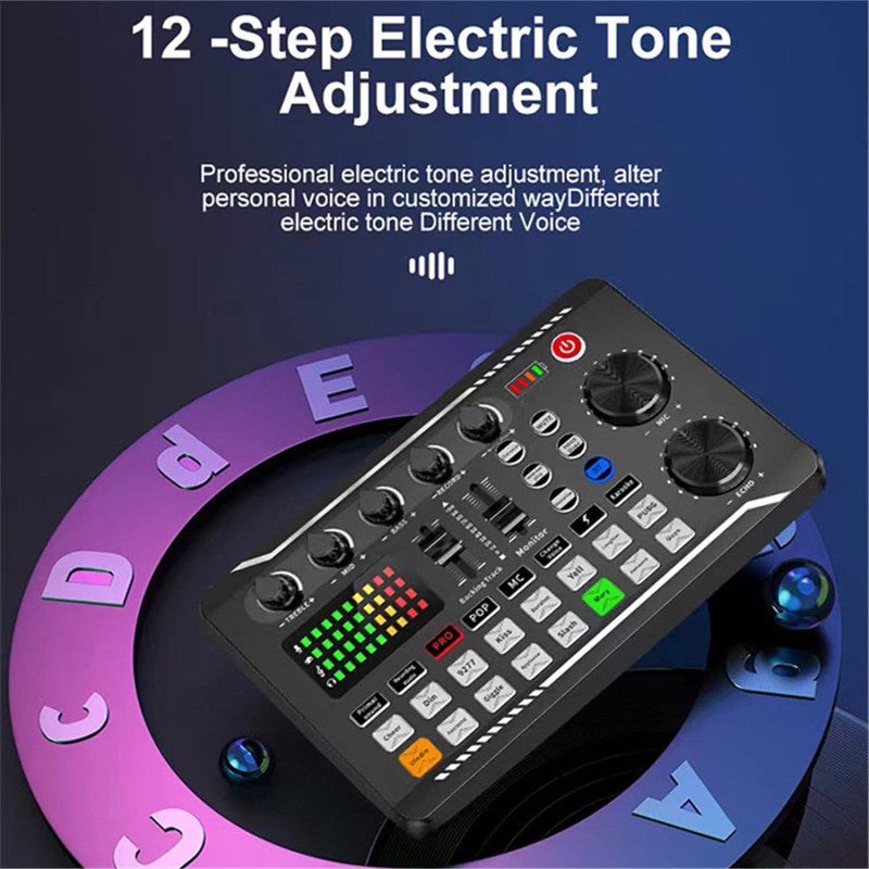 F998 Professional Mixer,Live Streaming Equipment,Podcast Equipment,3-4 Mobile Phones For Simultaneous Live Streaming,One Click Noise Reduction,Used For Podcast/Recording/Game/Voice/Video studios - Image 2