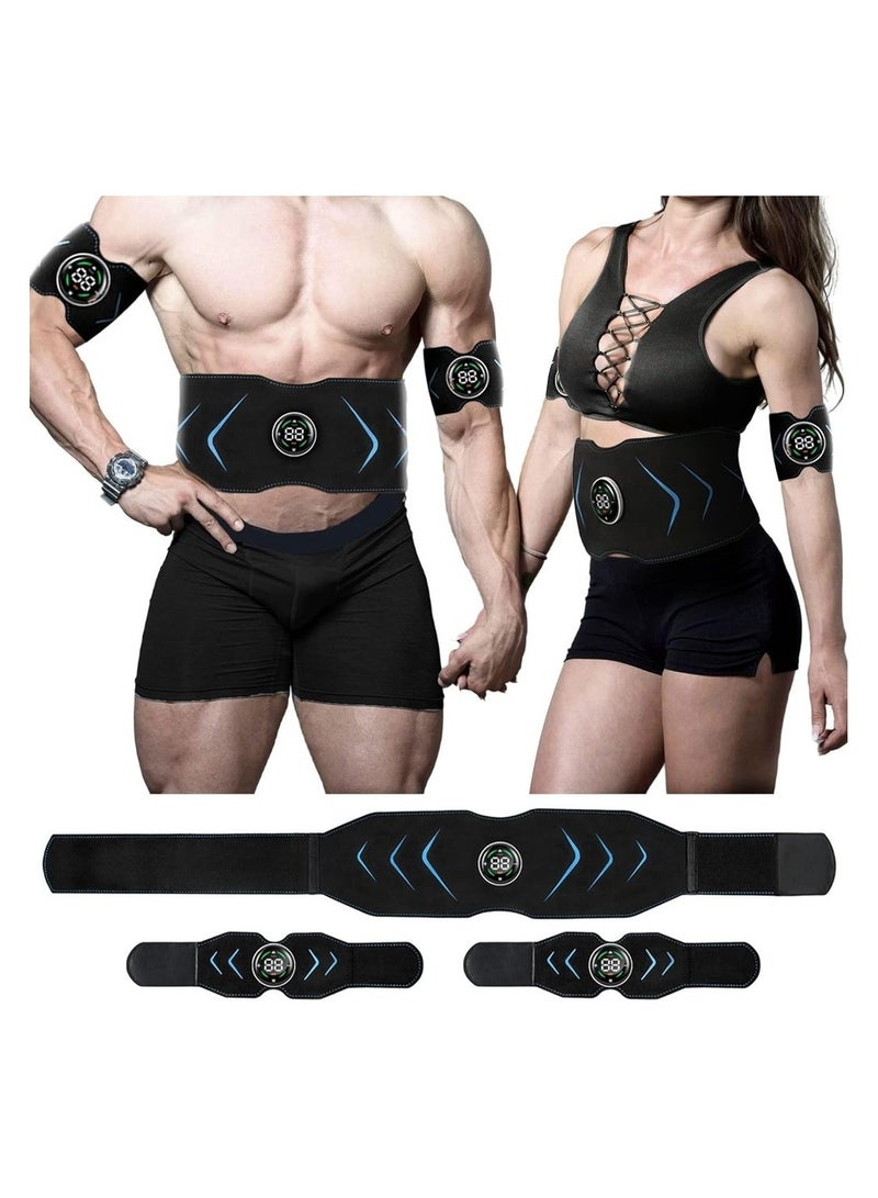 Muscle Stimulator Abs Trainer Muscle Stimulator Abs Electric Abdominal Shaping Belt Training Belt Workout Portable Fitness Equipment Office Home for Abdominal Arm ; Leg - Image 1