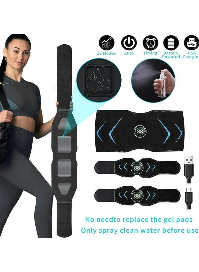 Muscle Stimulator Abs Trainer Muscle Stimulator Abs Electric Abdominal Shaping Belt Training Belt Workout Portable Fitness Equipment Office Home for Abdominal Arm ; Leg - Image 2