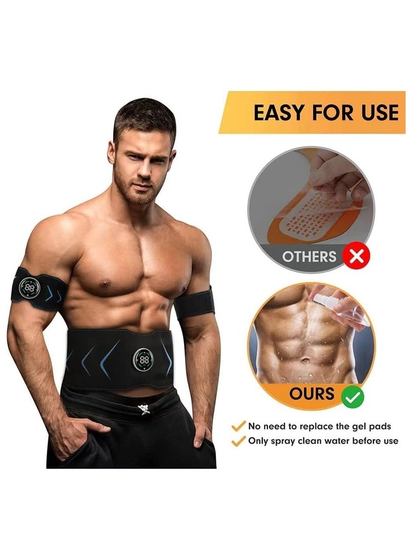 Muscle Stimulator Abs Trainer Muscle Stimulator Abs Electric Abdominal Shaping Belt Training Belt Workout Portable Fitness Equipment Office Home for Abdominal Arm ; Leg - Image 4