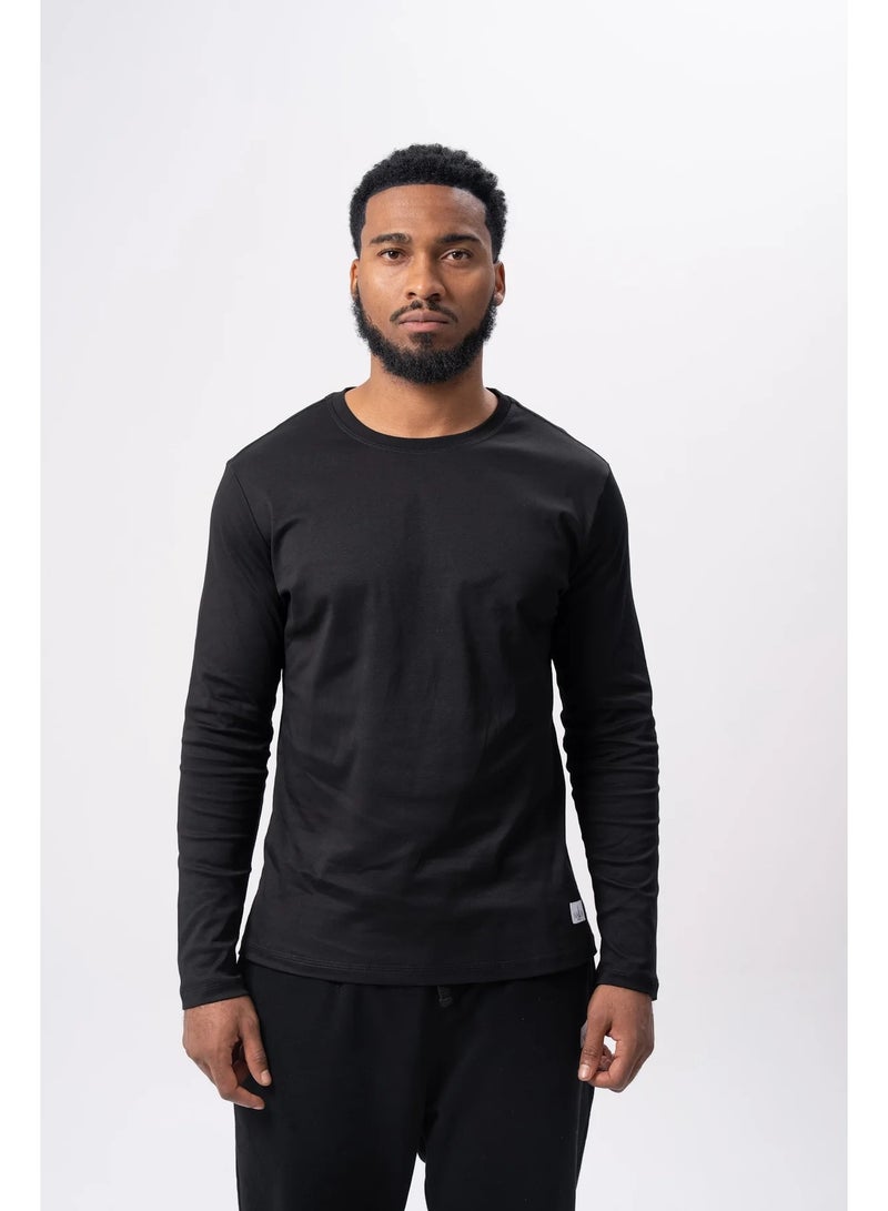 NALA Men’s Cotton Long Sleeve T-Shirt - Image 4