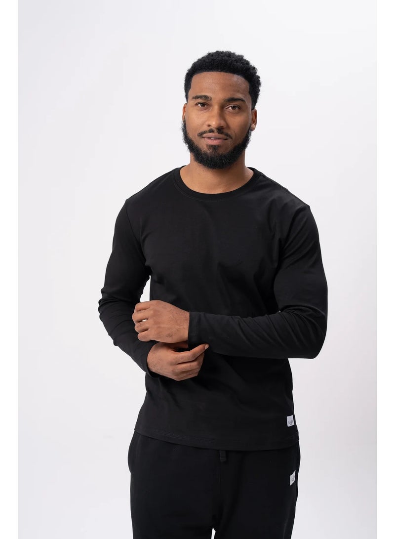 NALA Men’s Cotton Long Sleeve T-Shirt - Image 5