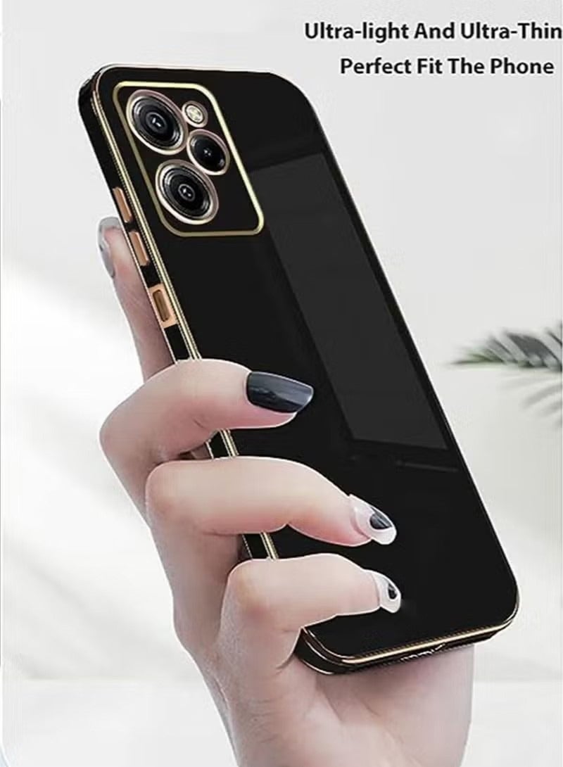 Xinli Compatible with Xiaomi Poco X5 Pro Case Silicone with Camera Protection, Poco X5 Pro Phone Case Shockproof for Women Men Anti-Scratch Ultra Thin Plating Electroplate Soft Case - Image 3