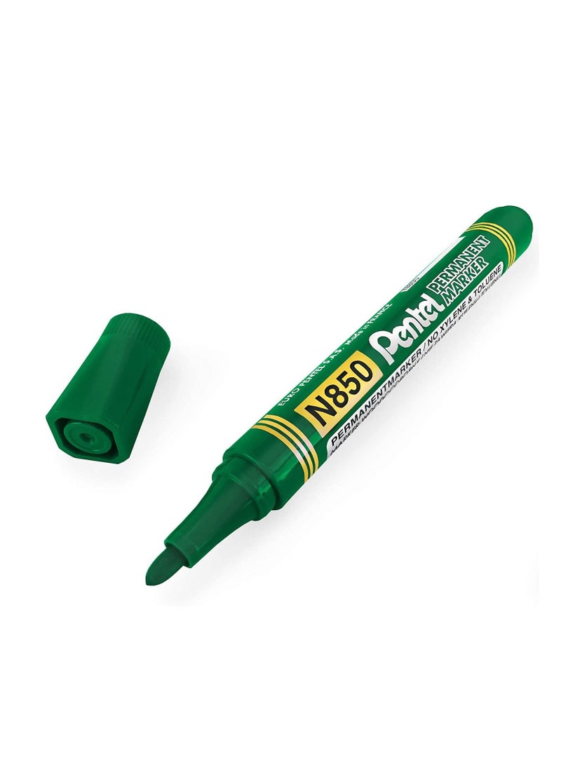 Pentel 6 قطع من قلم تحديد دائم برأس مدبب حبر أخضر - Image 2