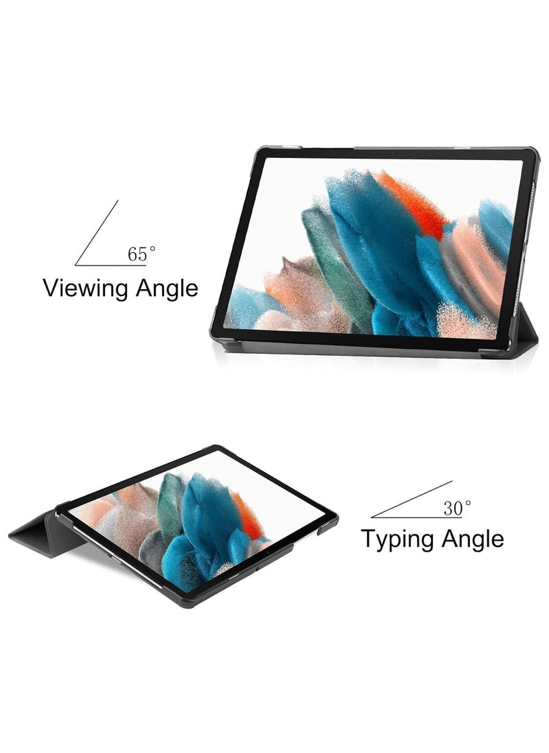 VKL - Case For Samsung Galaxy Tab A9 2023(SM-X110 SM-X115), Multi-Viewing Angles PU Leather Cover,Slim Flip Shell Case for Samsung Galaxy Tab A9 8.7 Inch (Black) - Image 1