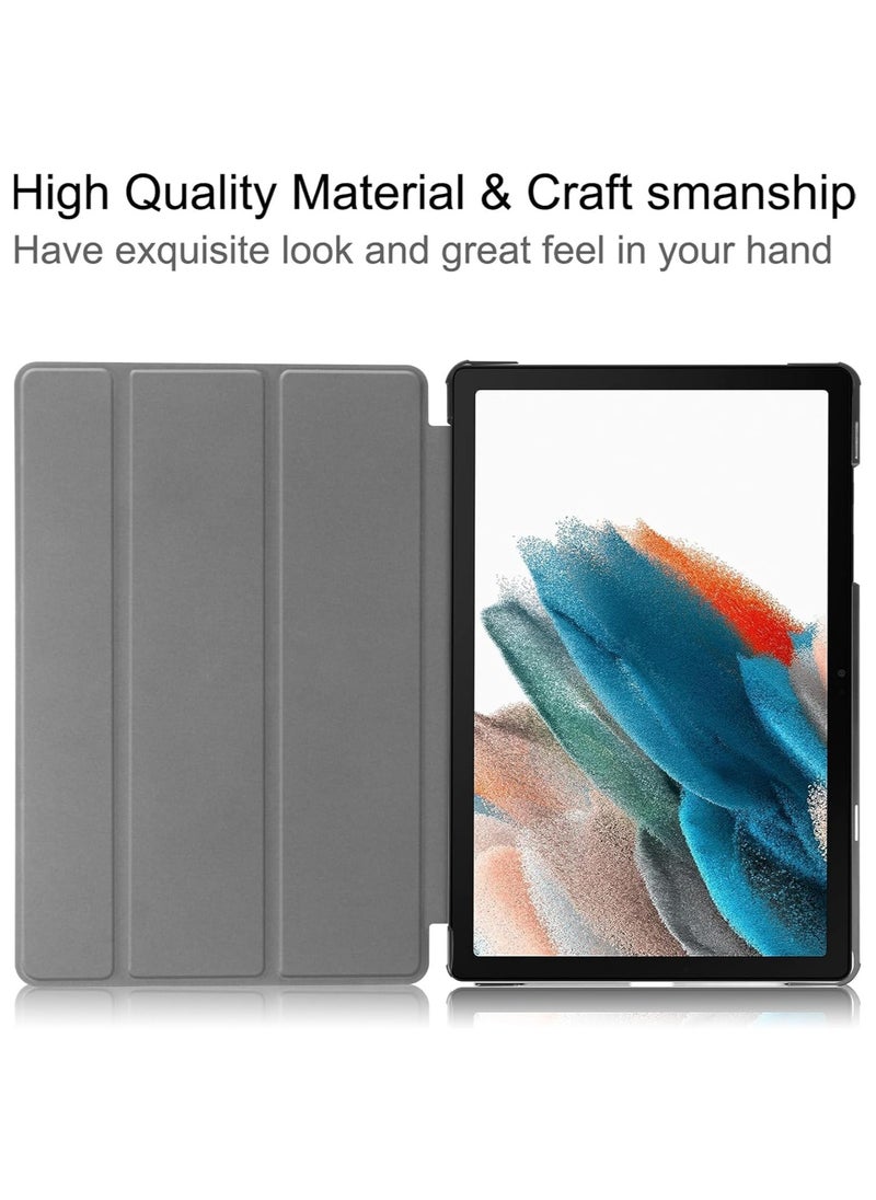 VKL - Case For Samsung Galaxy Tab A9 2023(SM-X110 SM-X115), Multi-Viewing Angles PU Leather Cover,Slim Flip Shell Case for Samsung Galaxy Tab A9 8.7 Inch (Black) - Image 1