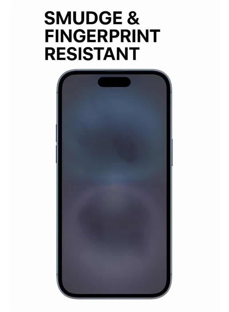 BAIKO Matte Glass Screen Protector for iPhone 15 Pro Max, Anti-Glare AG Tempered Glass, Fingerprint Resistant, Smooth Touch Screen Guard - Image 4