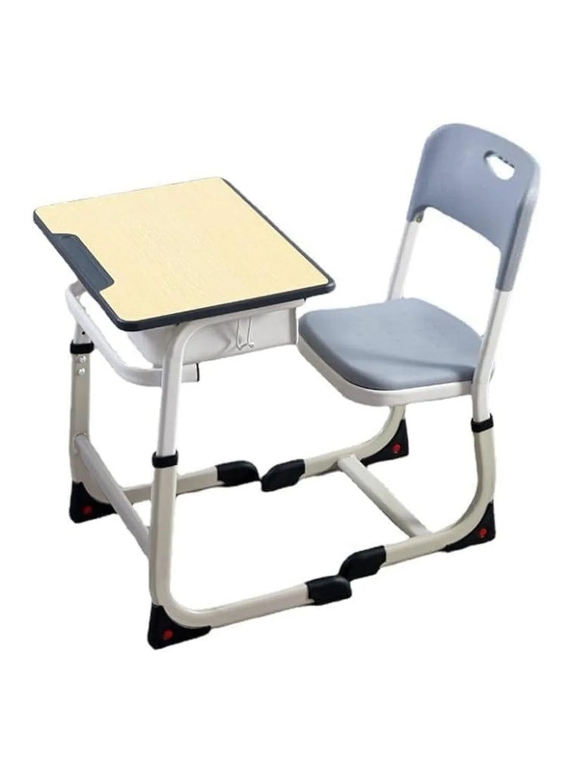 DubaiGallery Middle School Desk and Chair University Classroom Desk Student Study Table and Chair - Image 1