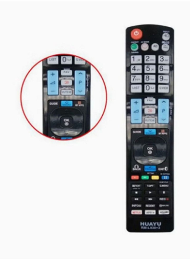Huayu - Lg 3D Remote Works On Lg Smart Screens Black - Image 1