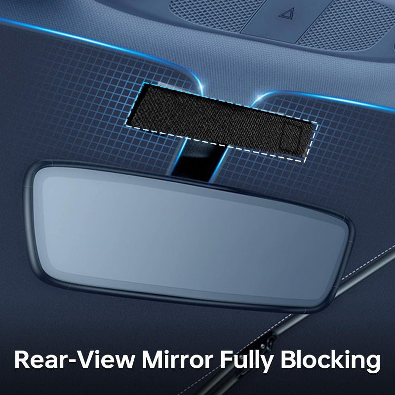 Car Sun Shade Protector Foldable Windshield Insulation Car Sun Shade for UV Protection Reflective Sunblocker Car Accessories for Pickup Sedans Trucks SUVs and More Large Size - Image 5