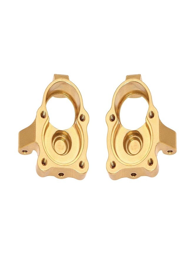 قطع غيار ترقية سيارة الزحف التي تعمل بالتحكم عن بعد FMS FCX24 Brass Portal Axle Counterweight 1/24 (مجموعة التوجيه الأمامي) - Image 5