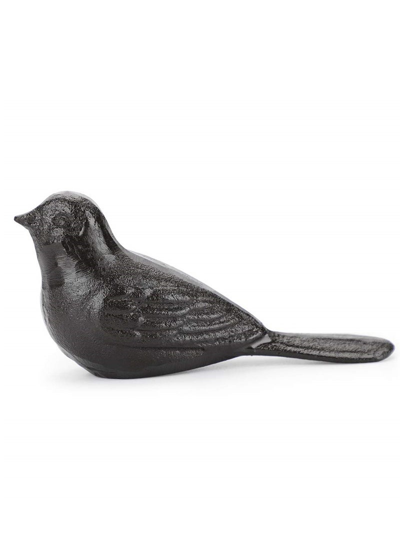 Barakah Door Stop Floor Decorative, Cast Iron Cute Bird Door StoppersWedge Heavy Duty Doorstop to Keep Door Open for Home Office Commercial Industrial, 1pc Dark Brown - Image 1