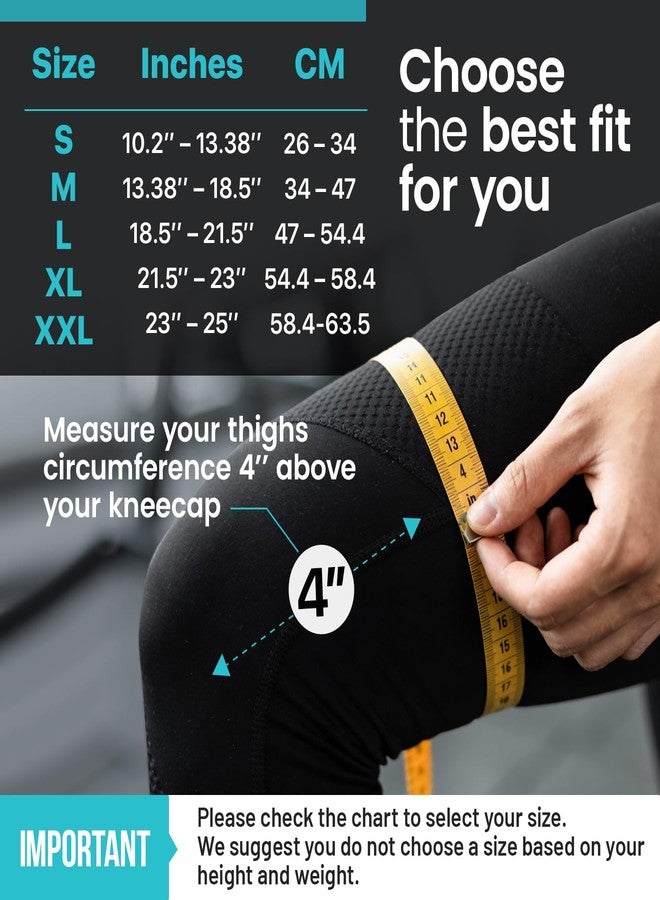 P-Maggia Knee Brace for Women and Men with 4 Side Stabilizers & Upgraded Patella Gel Pad – Adjustable Knee compression Sleeve for Meniscus Tear, ACL, MCL, Arthritis– Support & Pain Relief Brace [XXL] - Image 3