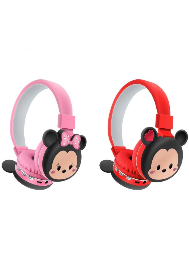 Cute Cartoon Headset Wireless Headphones for Kids 2pcs - Image 1