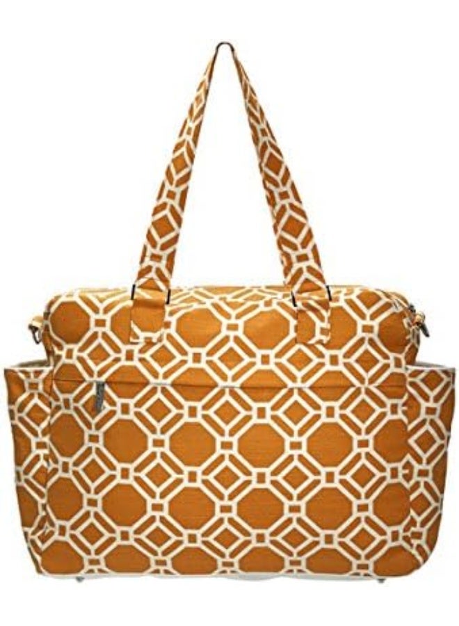 Foxy Vida Satchel - Tangelo Lattice - Image 3