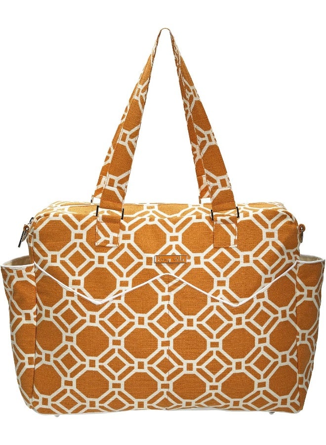 Foxy Vida Satchel - Tangelo Lattice - Image 1