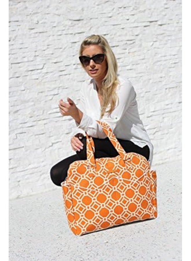 Foxy Vida Satchel - Tangelo Lattice - Image 4