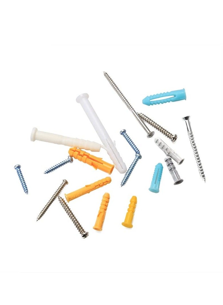 RAHAYM 200pcs M4 M5 Plastic Anchor Expansion Pipe Tube Wall Plugs Rubber Wall Anchors Plugs Expansion Self Tapping Screw - Image 5