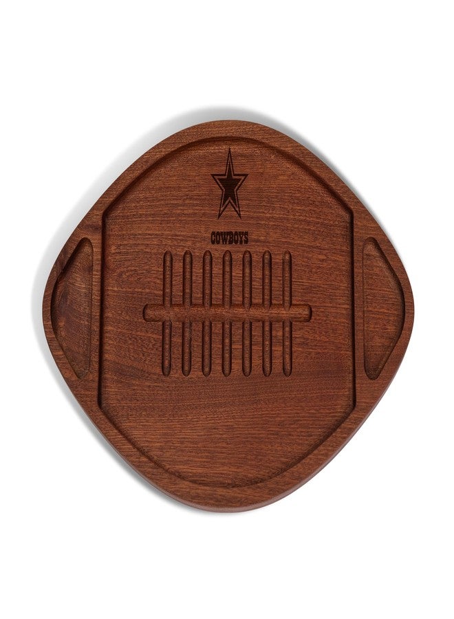 The Memory Company Officially Licensed Acacia Team Football with Triangles Serving Board, Dallas Cowboys - Image 1