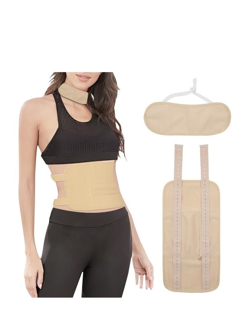 Generic Reusable and Leak-proof Castor Oil Pack, Soft and Flexible, Essential Oil Assisted Waist Belt for Oil Therapy  - Image 1