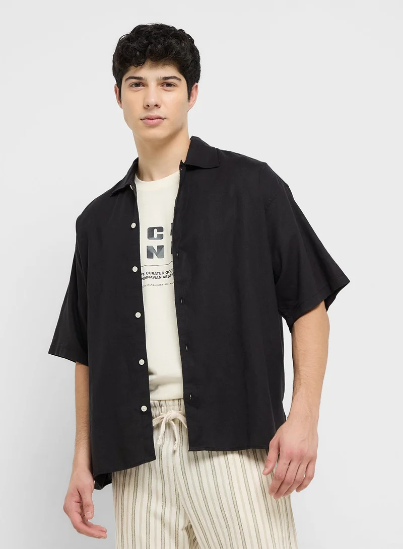 Aop Printed Oversized Shirt