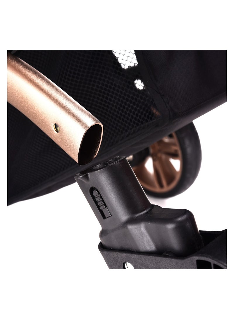 TEKNUM عربة أطفال 3 في 1 مع حقيبة حفاضات أنيقة - كاكي - Image 4