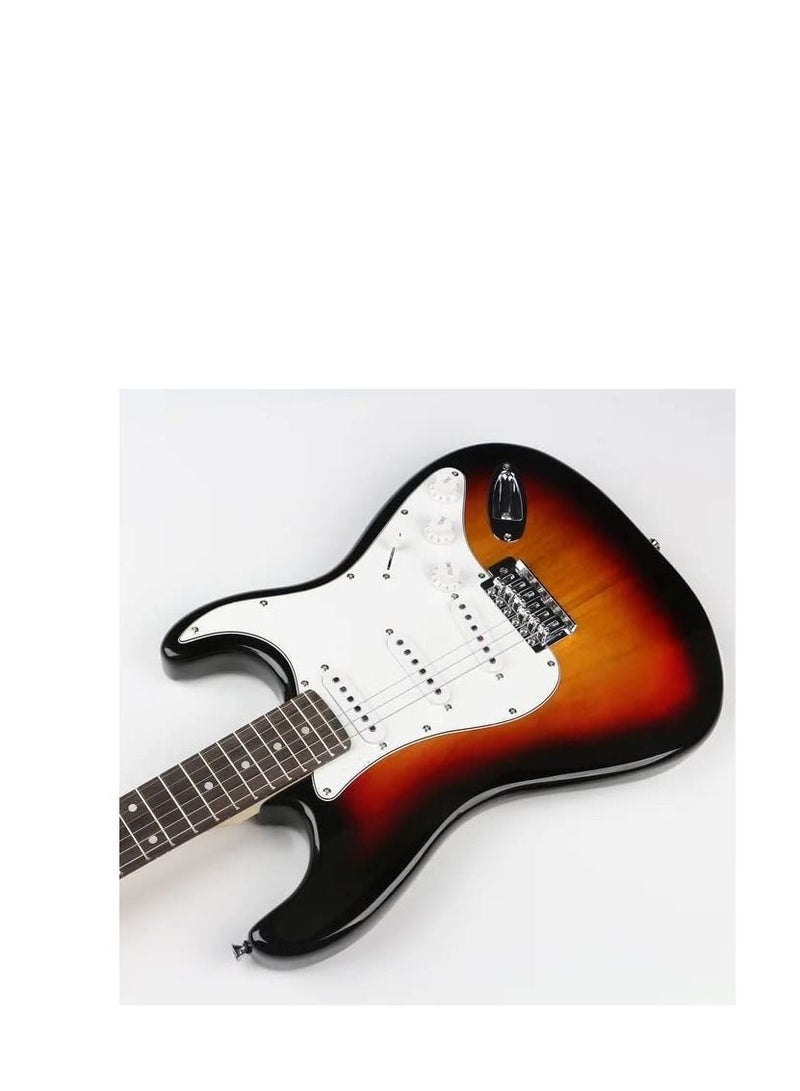 Megarya Megarya 6-String Solid Body Electric Guitar with Alder Body,Stainless Steel Frets,Featuring Tremolo System, with Plastic Pearl Pickguard and String Tree  - Image 3