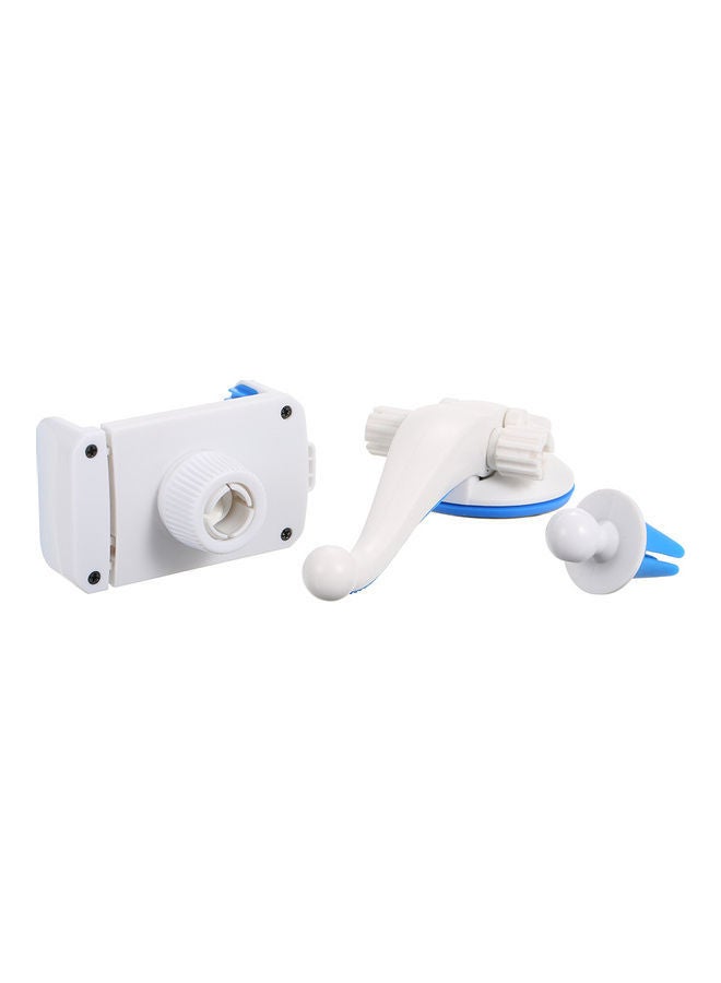 NIBEMINENT Suction Cup Car Mount Mobile Phone Holder White/Blue  - Image 1
