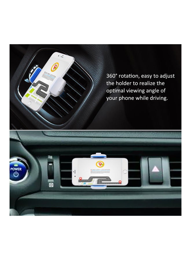 NIBEMINENT Suction Cup Car Mount Mobile Phone Holder White/Blue  - Image 3