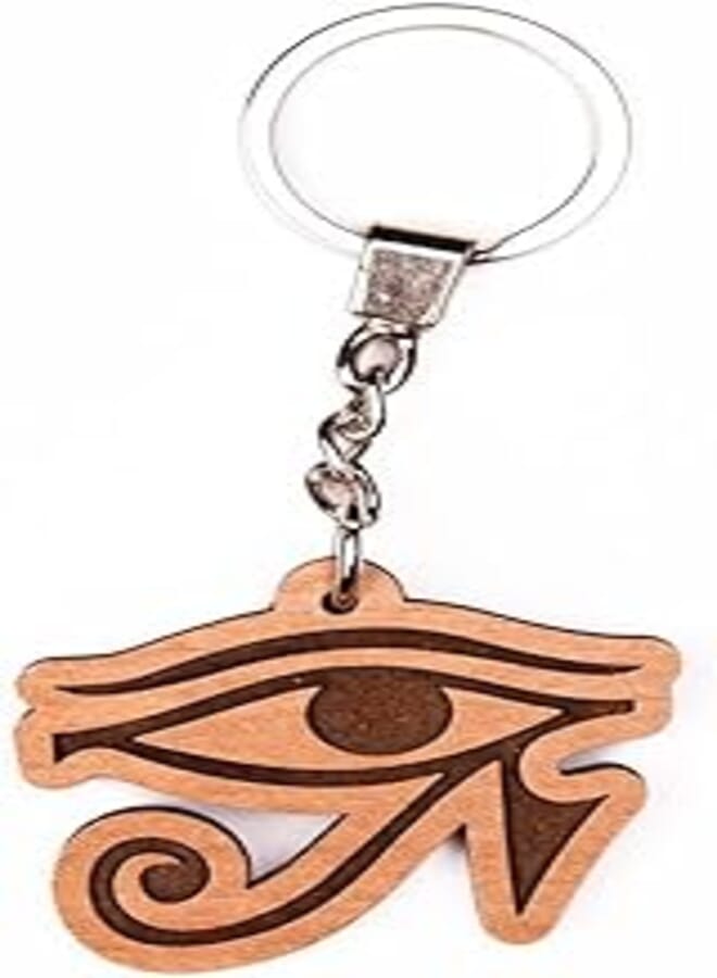 Laser Crafts Laser Engraved Wood Medallion Horus Eye Logo