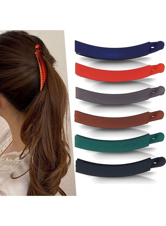 BIRDWARE Bigsize Shell Color Imported Acrylic Material Stone Butterfly Hair Clips For Women (Pack Of 1 Pc Shell Colour Dshape) ; Hair Clutchers ; Hair Claws (6 Pc Curve Multi Banana) - Image 1