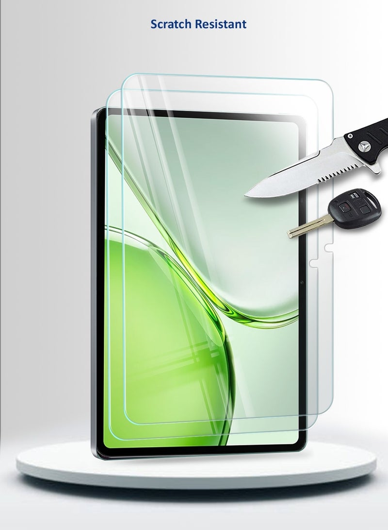 دبليو تيك [عبوتان] واقي شاشة زجاجي مقسّى بالكامل لهاتف Honor Pad X9b Max 2026 (13.0 بوصة) من سلسلة بريميوم بحواف منحنية 9H HD - شفاف (TSGPCN) - Image 5