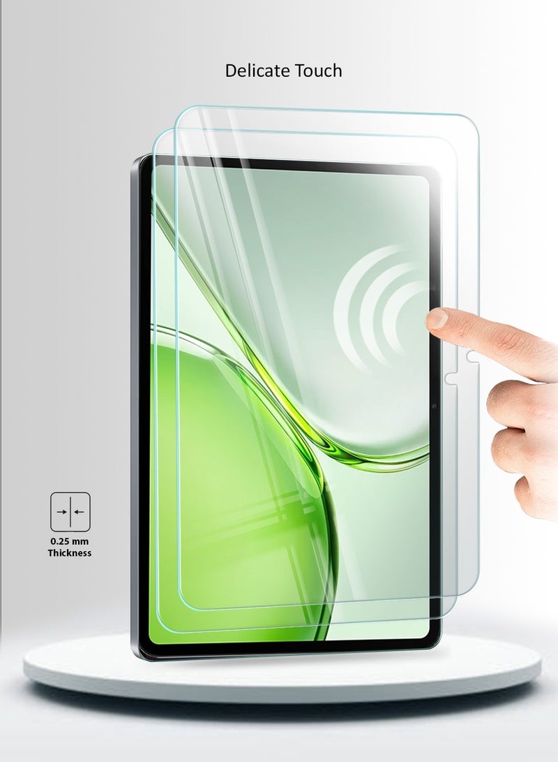 دبليو تيك [عبوتان] واقي شاشة زجاجي مقسّى بالكامل لهاتف Honor Pad X9b Max 2026 (13.0 بوصة) من سلسلة بريميوم بحواف منحنية 9H HD - شفاف (TSGPCN) - Image 4