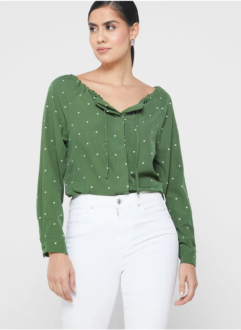 ELLA Graphic Print Top