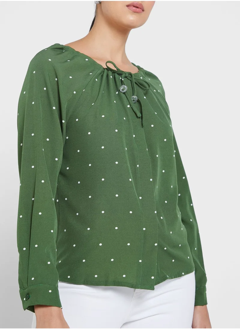 ELLA Graphic Print Top